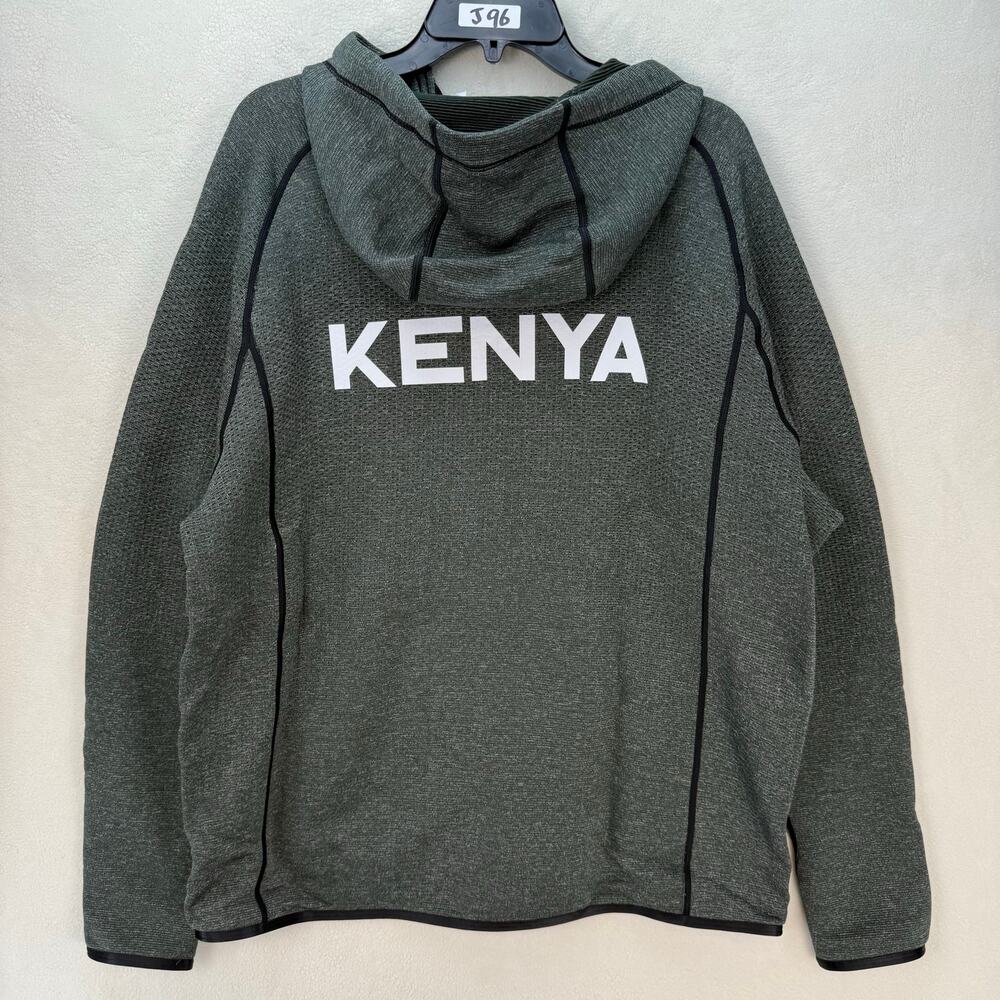 NIKE X KENYA MEN'S LARGE PRO ELITE WOVEN JACKET HOODIE CT4104-001 - Picture 6 of 7